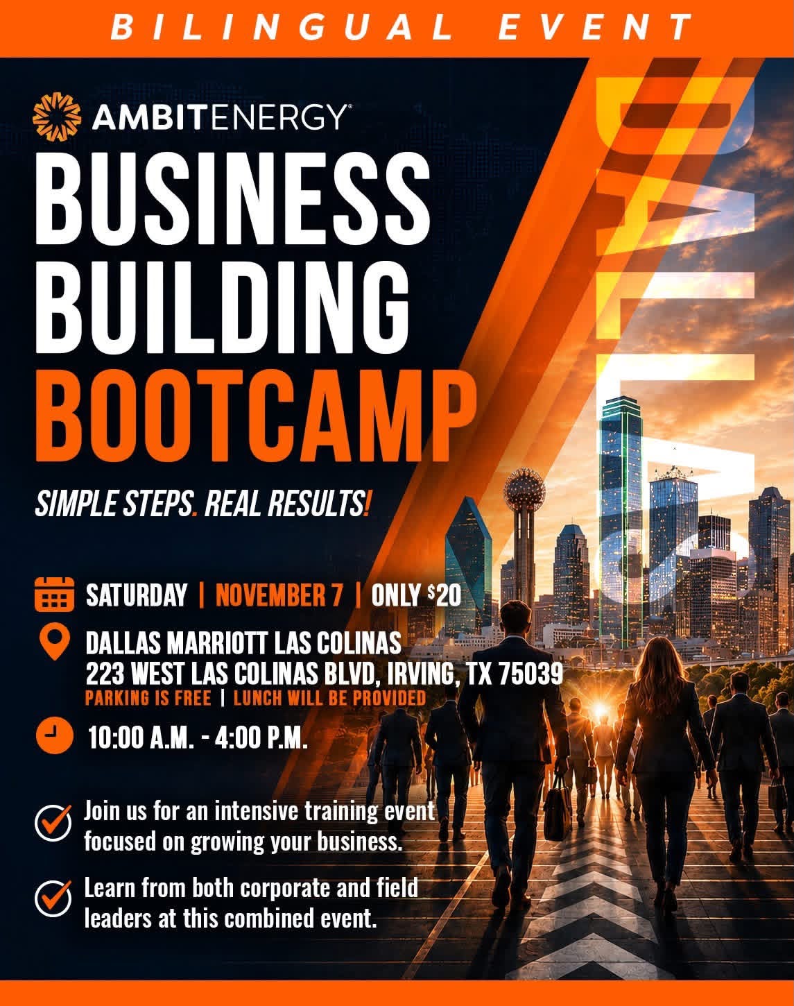 Business Building Bootcamp flyer